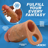 Jock Silicone Penis Extension Sleeve - Medium